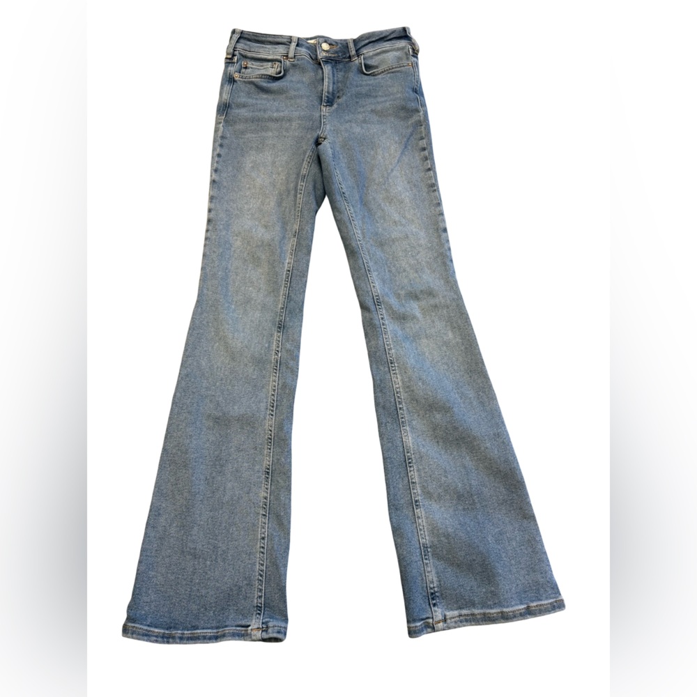 We The Free Free People Flare Jeans Size 29 Medium Wash Bootcut Retro stretch